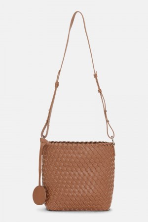 Ilse Jacobsen bag08cross Vesker Dame Brune | 4258170-XO