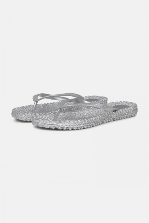 Ilse Jacobsen cheerful01 Flip Flops Dame Sølv | 7839054-BY