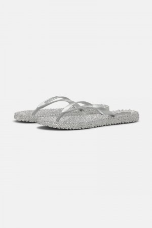 Ilse Jacobsen cheerful02 Flip Flops Dame Sølv | 9034251-QX