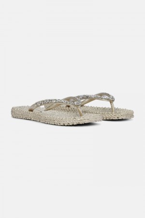 Ilse Jacobsen cheerful03g Flip Flops Dame Platin | 5793140-RV