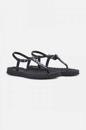 Ilse Jacobsen cheerful10g Flip Flops Dame Svarte | 0496382-JE