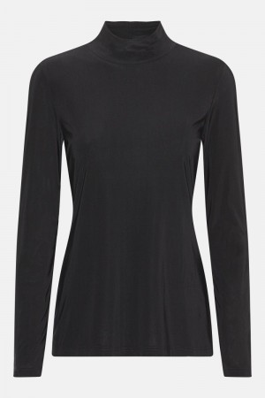 Ilse Jacobsen emma1357 Shirts Dame Svarte | 4180936-PX