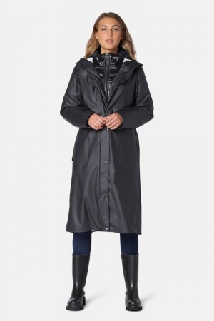 Ilse Jacobsen rain153 Regnjakker Dame Svarte | 6187435-CU