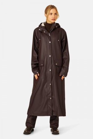 Ilse Jacobsen rain196l Ytterklær Dame Ganache | 4287651-ER