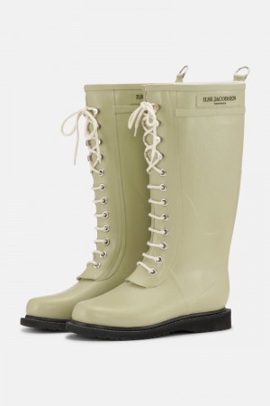 Ilse Jacobsen rub1 Rainboots Long Dame Olivengrønne | 2945701-ZR