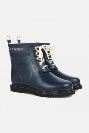 Ilse Jacobsen rub2 Rainboots Short Dame Mørke Indigo | 4265039-AG