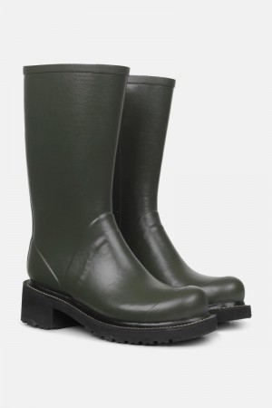 Ilse Jacobsen rub47zip Rainboots Medium Dame Army | 8457692-XC