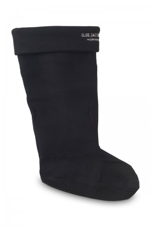 Ilse Jacobsen sock39 Rainboots Accessories Dame Svarte | 9368547-ZA