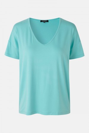 Ilse Jacobsen t-shirt2095 T-skjorte Dame Aqua Sky | 4512308-AX