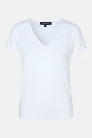 Ilse Jacobsen t-shirt2095 T-skjorte Dame Hvite | 4862573-NQ