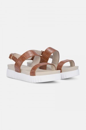 Ilse Jacobsen tulip1065cr Sandaler Dame Burnt Caramel | 2708369-FH