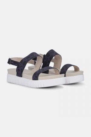 Ilse Jacobsen tulip1075le Sandaler Dame Mørke Indigo | 8305692-PD