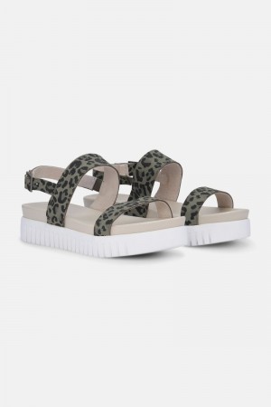 Ilse Jacobsen tulip1075le Sandaler Dame Army | 3208197-AD