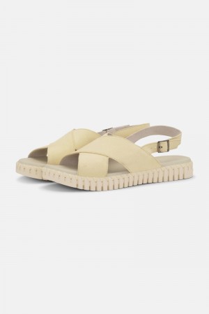 Ilse Jacobsen tulip1576 Sandaler Dame Pisket Krem | 6850743-TD