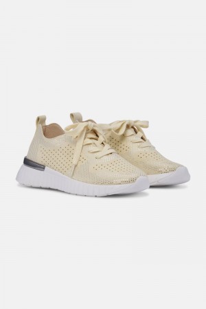 Ilse Jacobsen tulip4075 Sneakers Dame Gul | 3794860-KM