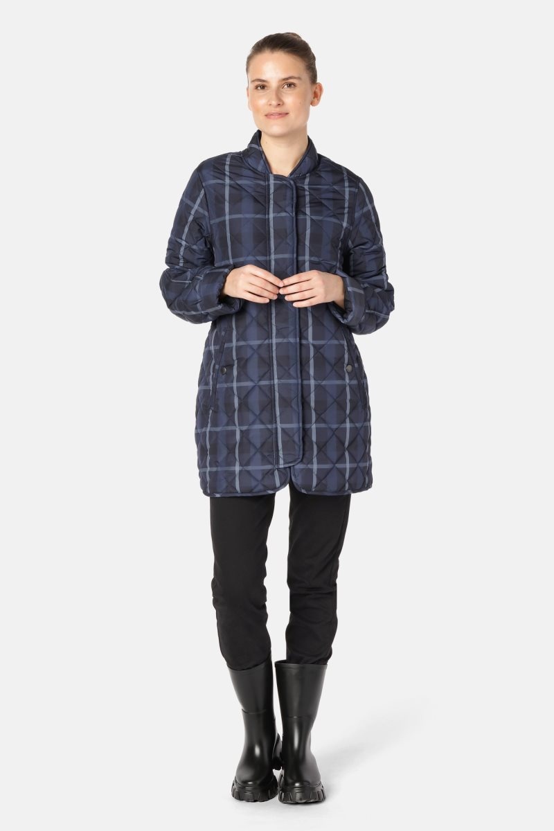 Ilse Jacobsen art18tartan Ytterklær Dame Marineblå | 0182467-GH