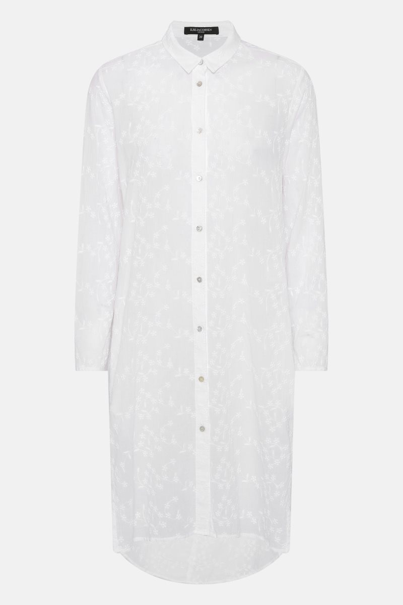 Ilse Jacobsen cot1047fleur Shirts Dame Hvite | 5378921-BS