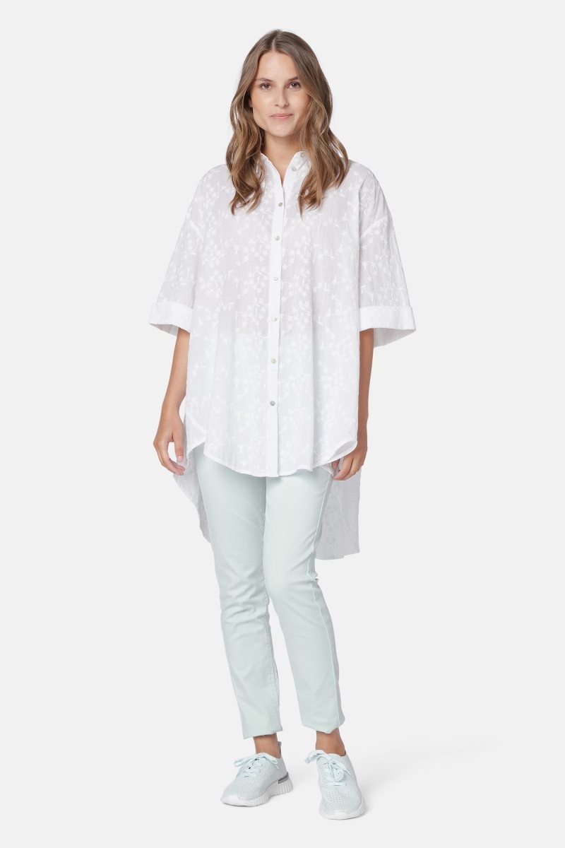 Ilse Jacobsen cot1048fleur Shirts Dame Hvite | 0912567-KB