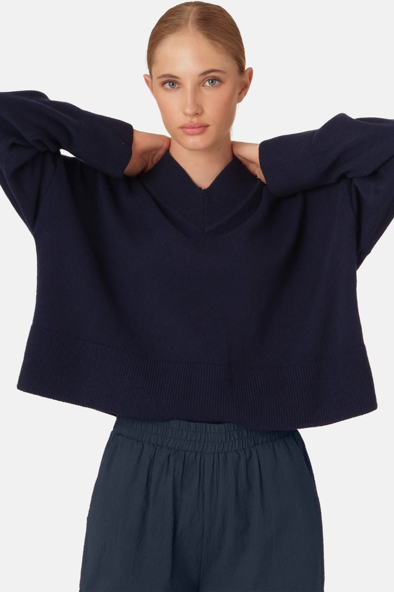 Ilse Jacobsen cowoknit4089 Shirts Dame Mørke Indigo | 9806271-KW