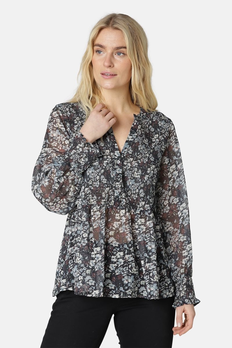 Ilse Jacobsen crea1107pan Shirts Dame Svarte | 0516238-PA