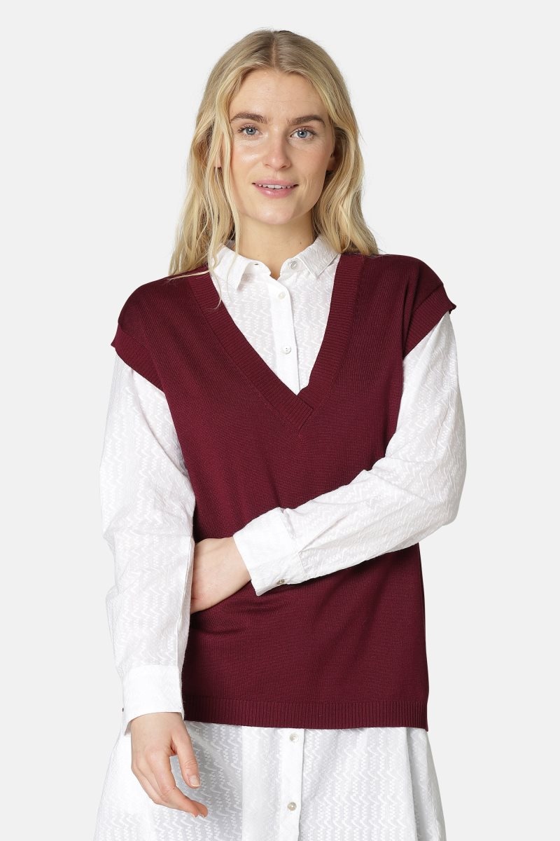 Ilse Jacobsen gwen4025 Cardigans And Pullovers Dame Tawny Port | 9078265-QH