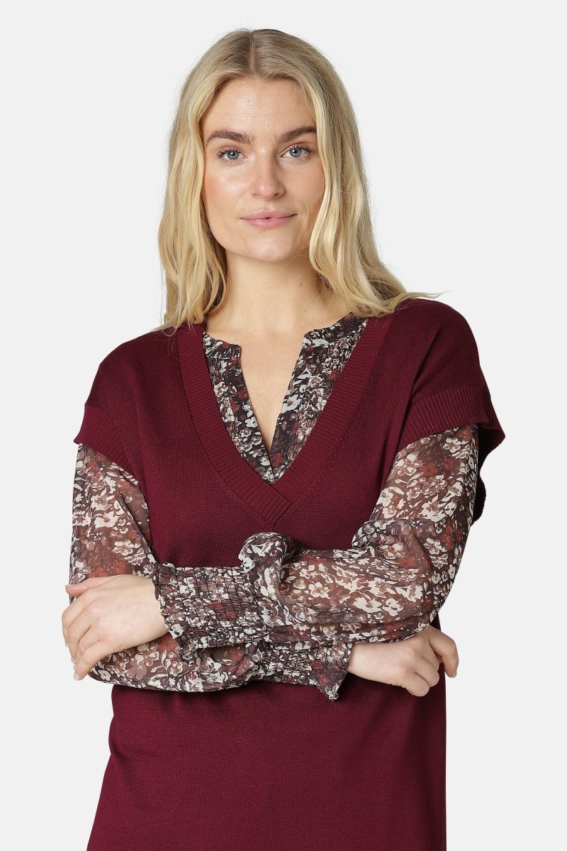 Ilse Jacobsen gwen4030 Cardigans And Pullovers Dame Tawny Port | 0157398-PB