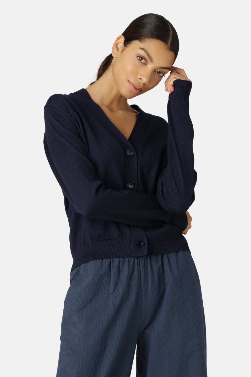 Ilse Jacobsen gwen4066 Cardigans And Pullovers Dame Mørke Indigo | 9850732-TI