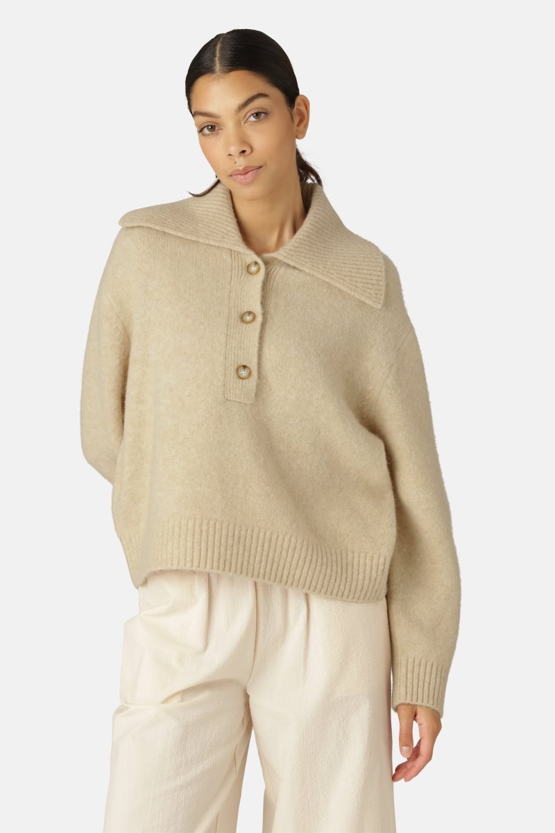 Ilse Jacobsen hairy4063 Cardigans And Pullovers Dame Bleached Sand | 4261730-BK