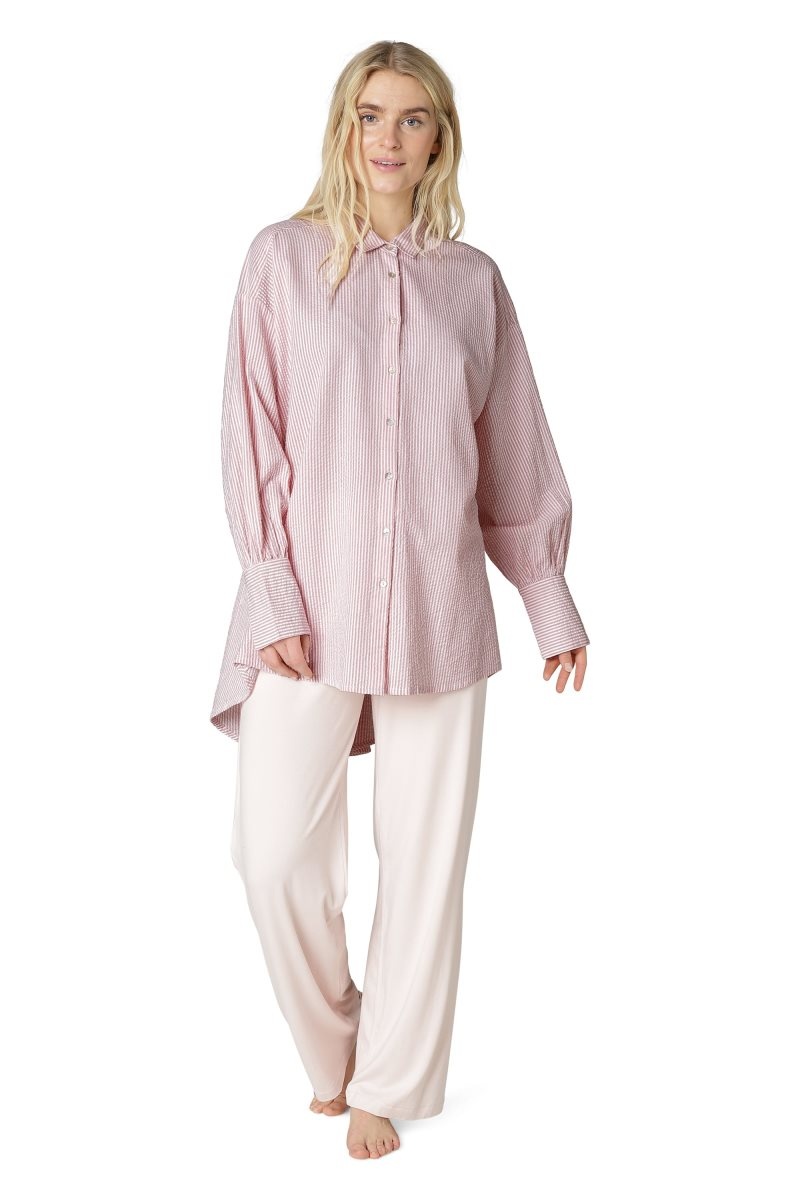 Ilse Jacobsen lino1335str Shirts Dame Rosa | 1269038-FY