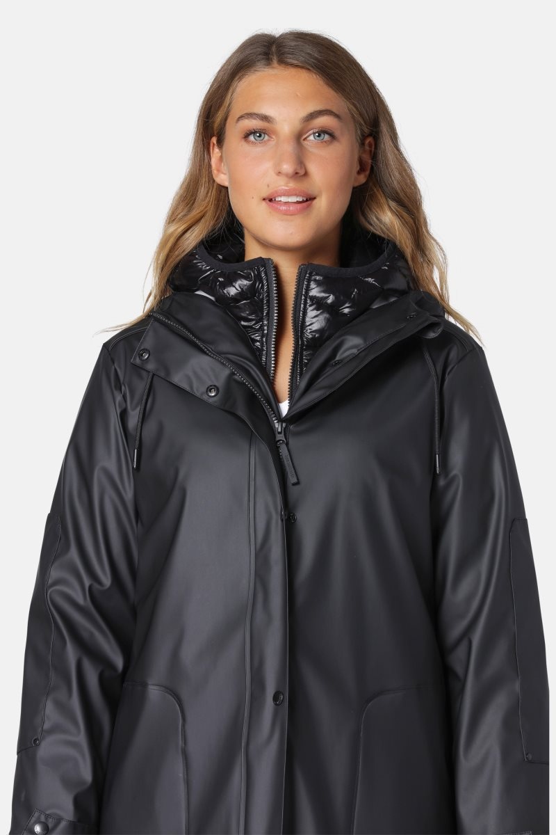 Ilse Jacobsen rain153 Regnjakker Dame Svarte | 6187435-CU