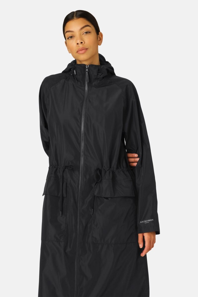 Ilse Jacobsen rain197 Regnjakker Dame Svarte | 5916083-HW