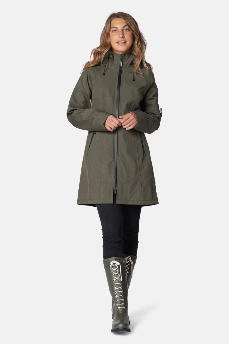 Ilse Jacobsen rain37l Regnjakker Dame Army | 9310425-XH