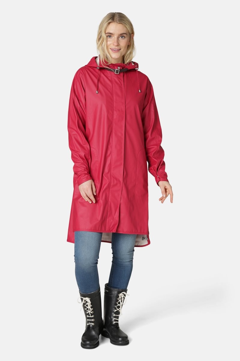 Ilse Jacobsen rain71 Regnjakker Dame Dyp Rød | 3205968-OY