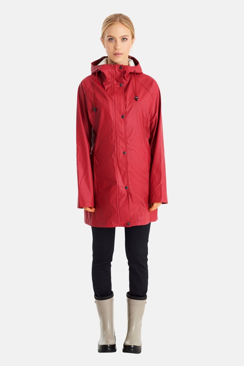 Ilse Jacobsen rain87 Regnjakker Dame Dyp Rød | 8960374-BR