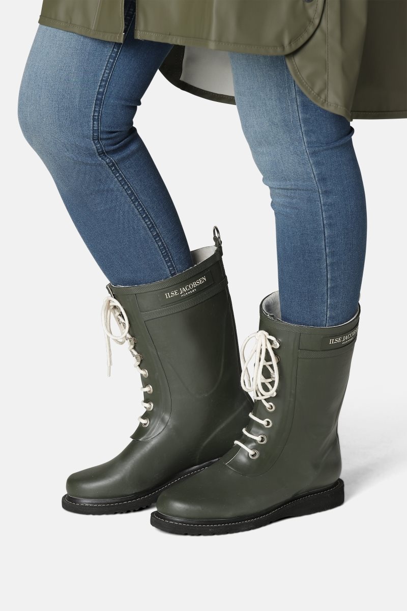 Ilse Jacobsen rub15 Rainboots Medium Dame Army | 7389406-PE