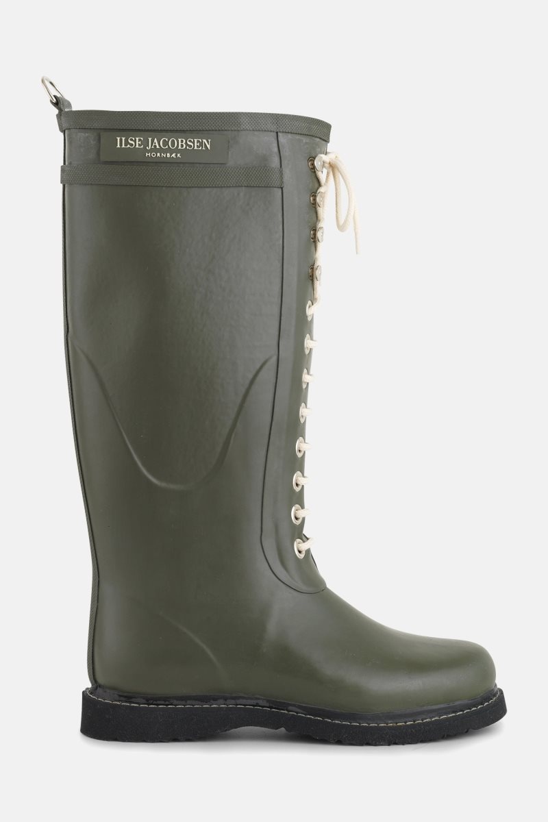 Ilse Jacobsen rub1 Rainboots Long Dame Army | 9436705-XC