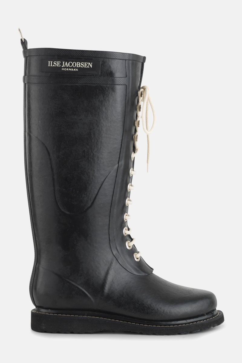 Ilse Jacobsen rub1 Rainboots Long Dame Svarte | 9643278-AO