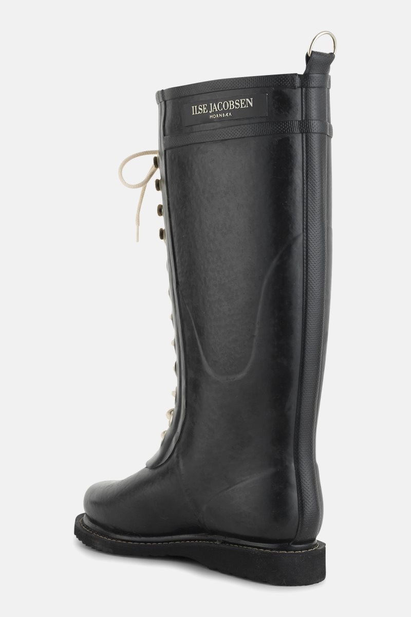 Ilse Jacobsen rub1 Rainboots Long Dame Svarte | 9643278-AO