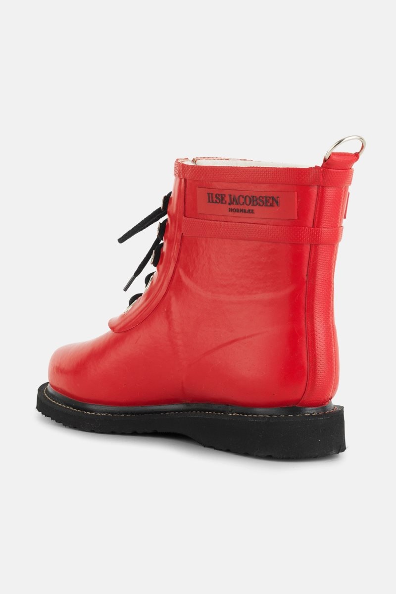 Ilse Jacobsen rub2 Rainboots Short Dame Dyp Rød | 5471062-JR