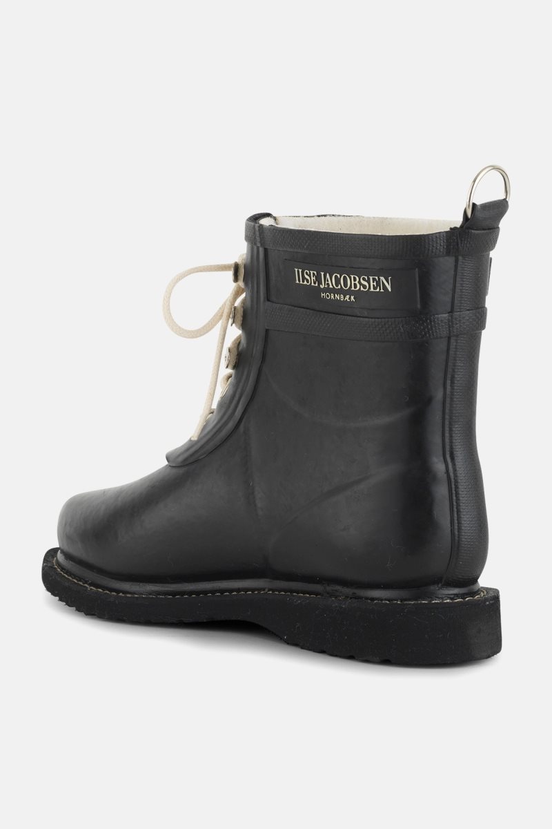 Ilse Jacobsen rub2 Rainboots Short Dame Svarte | 1208659-EJ