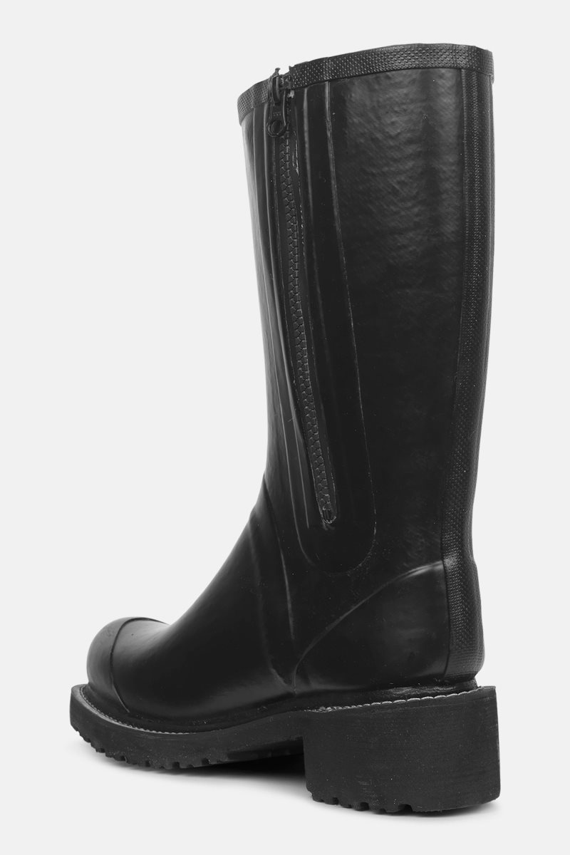 Ilse Jacobsen rub47zip Rainboots Medium Dame Svarte | 1290375-CZ