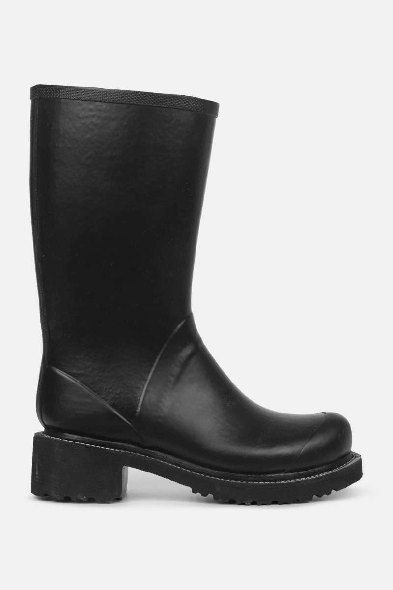 Ilse Jacobsen rub47zip Rainboots Medium Dame Svarte | 1290375-CZ