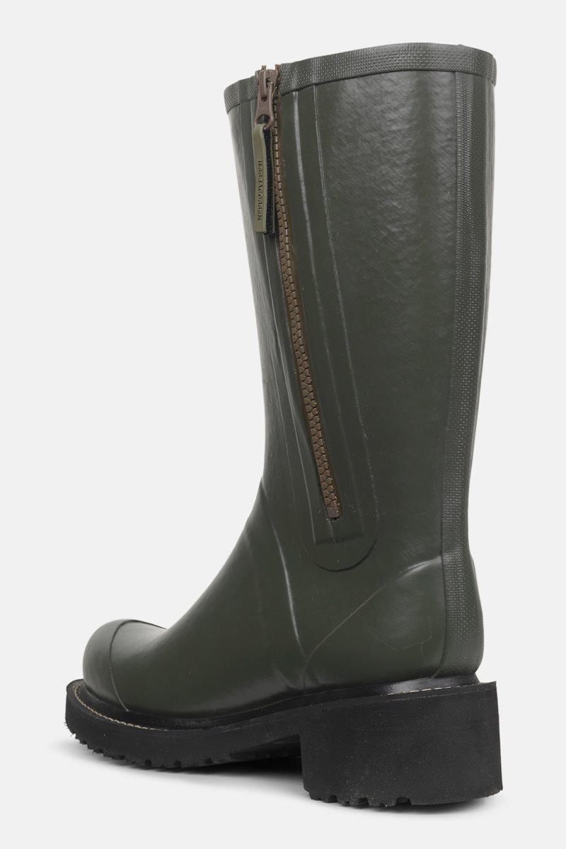 Ilse Jacobsen rub47zip Rainboots Medium Dame Army | 8457692-XC