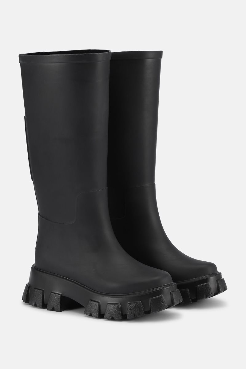 Ilse Jacobsen rubmoon1 Rainboots Long Dame Svarte | 2891057-OK