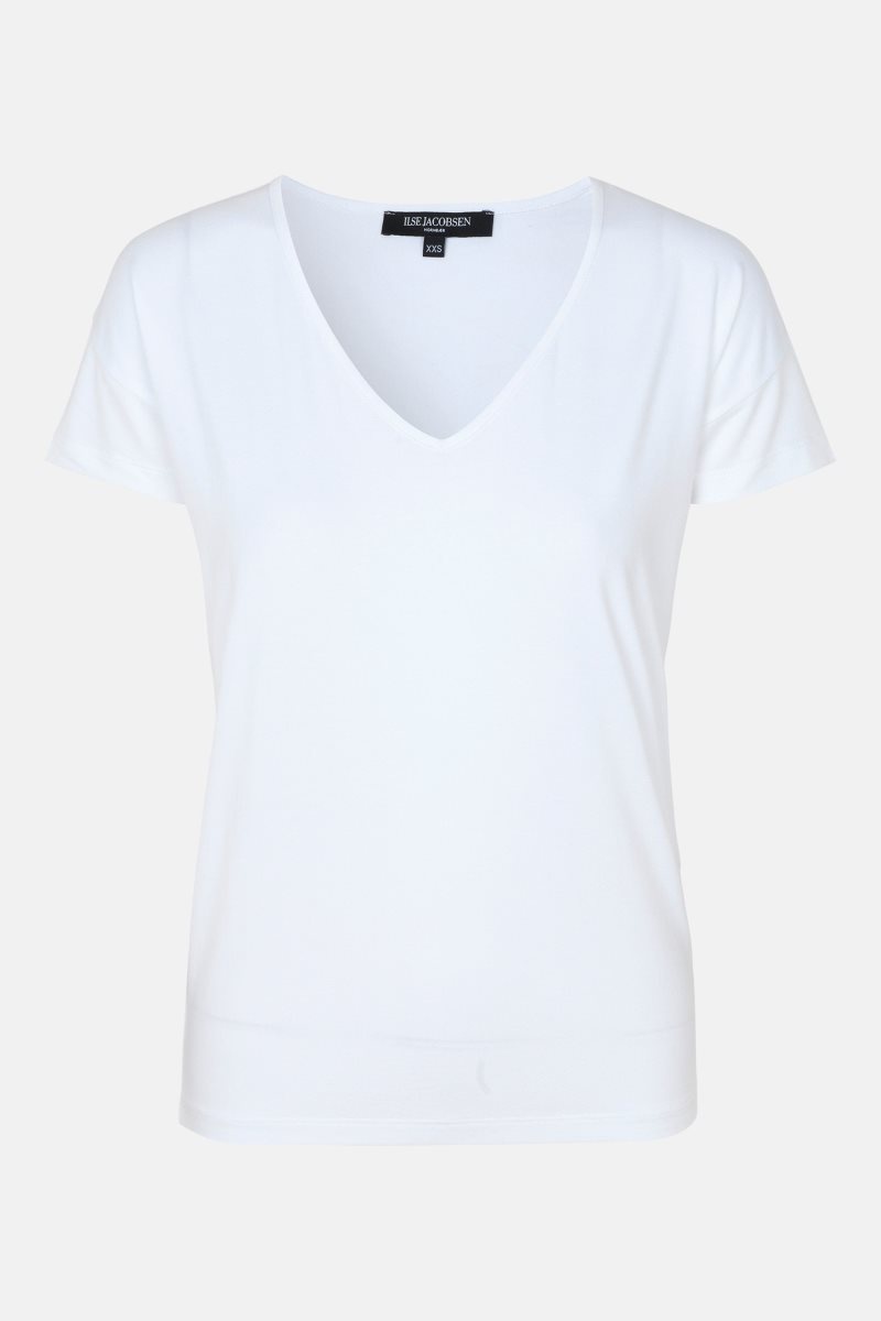 Ilse Jacobsen t-shirt2095 T-skjorte Dame Hvite | 4862573-NQ