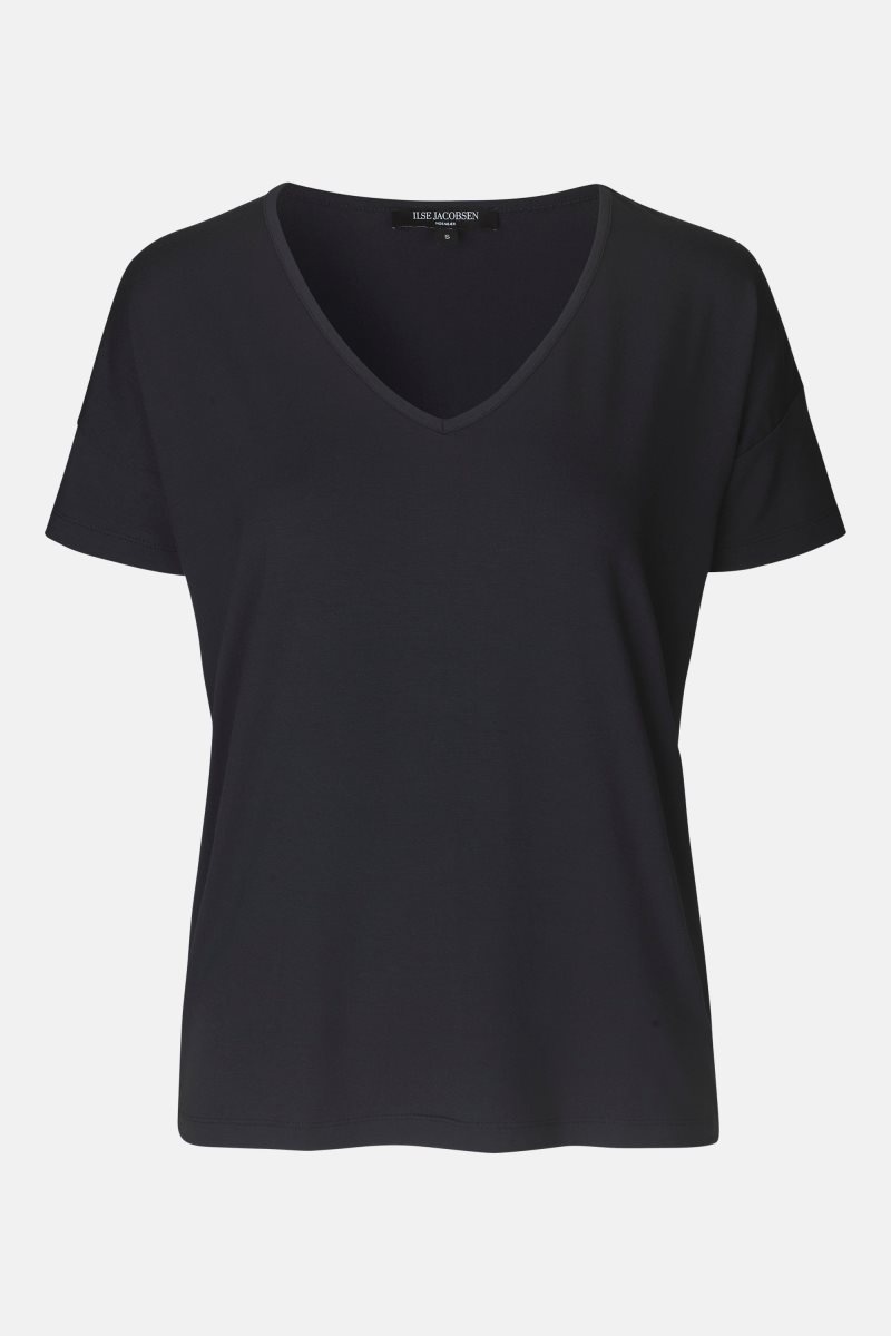 Ilse Jacobsen t-shirt2095 T-skjorte Dame Mørke Indigo | 5349081-TD