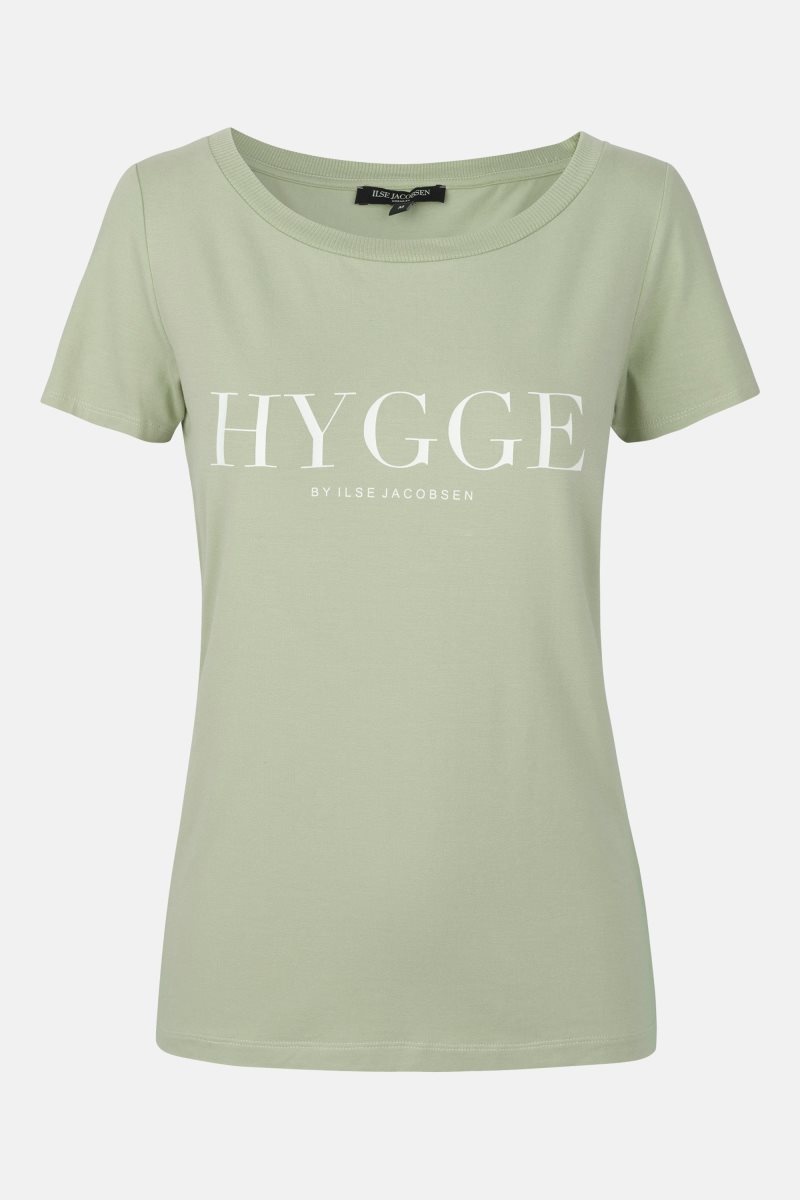 Ilse Jacobsen t-shirt2127 T-skjorte Dame Grønn | 6574109-CR