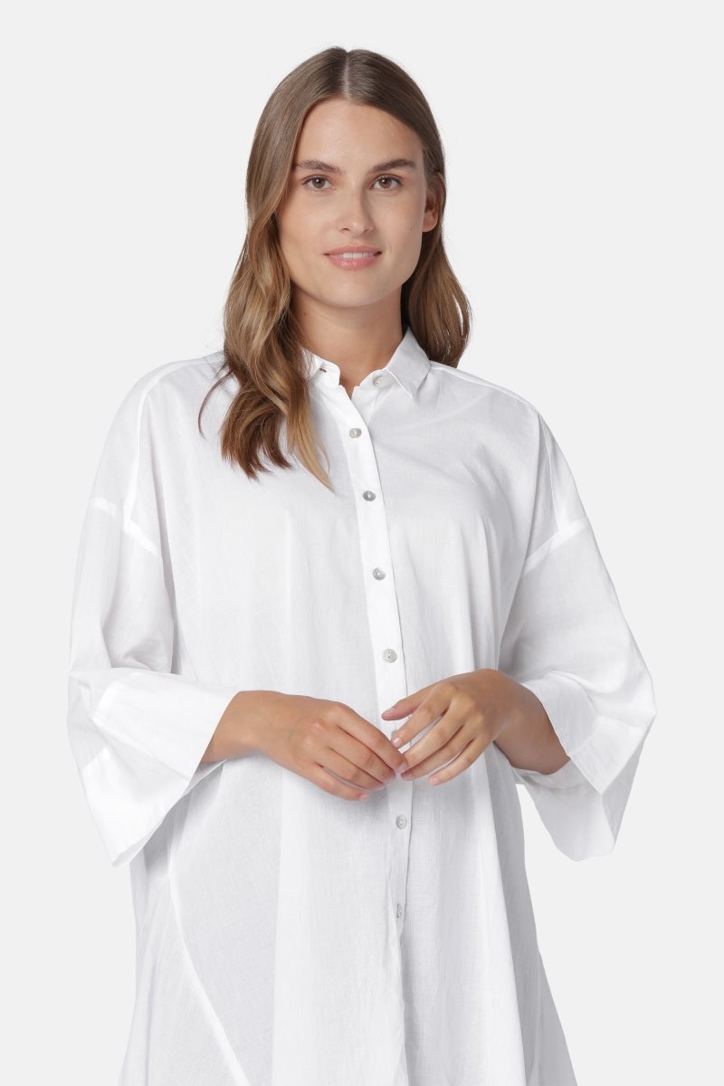 Ilse Jacobsen voile1048 Shirts Dame Hvite | 8327409-GL