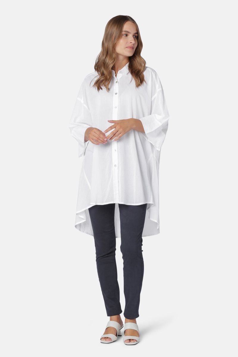 Ilse Jacobsen voile1048 Shirts Dame Hvite | 8327409-GL