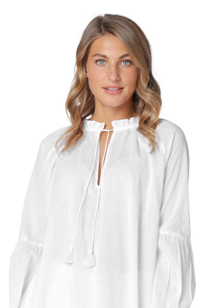 Ilse Jacobsen voile1320 Shirts Dame Hvite | 9376051-OI